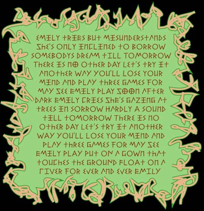 words by Syd Barrett