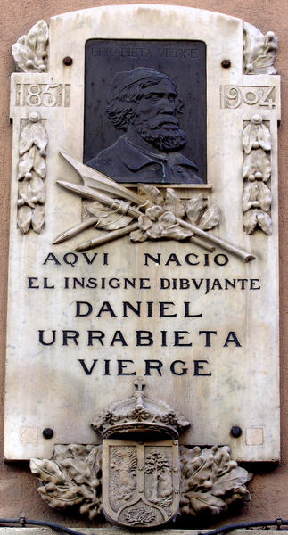 Placa de Daniel Urrabieta
